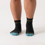 Wide Open Women's Single Stripe Cushion 1/4 Wide Width Sock (9501)