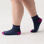 Wide Open Women's Single Stripe Cushion 1/4 Wide Width Sock (9501)