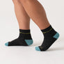 Wide Open Women's Single Stripe Cushion 1/4 Wide Width Sock (9501)