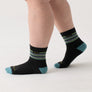 Wide Open Women's Multi Striped Micro Crew Wide Width Socks (9502)