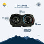 SUN CO Cyclgage Bike Compass and Dial Thermometer