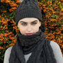 Aran Crafts Cable Knite Pom Pom Hat (X4844)