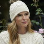 Aran Crafts Cable Knite Pom Pom Hat (X4844)