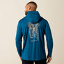 Ariat Men's Rebar Sunblocker Outdoor Hooded Classic Fit Long Sleeve T-Shirt (10071108)