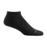 Black ankle sock on a white background
