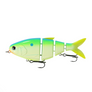 Fishing lure with a multicolor design on a white background