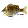 Fishing lure designed like a fish on a white background