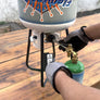 Flame King 1 lb Refillable Propane Cylinder Kit with Adapter & Stand