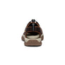 Brown sandal with beige sole on a white background