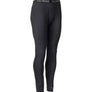 Black pants with a black waist band that says LL Bean in a light grey color against a white background.