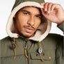 LL Bean Men's Mountain Classic Down Hooded Sherpa Lined Jacket (511960)