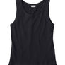 Black tank top on a white background
