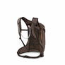 Brown hydration backpack on a white background