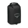 Black Osprey dry bag on a white background
