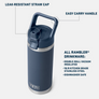 Yeti Rambler® 18 Oz Water Bottle With Color Matched Straw Cap