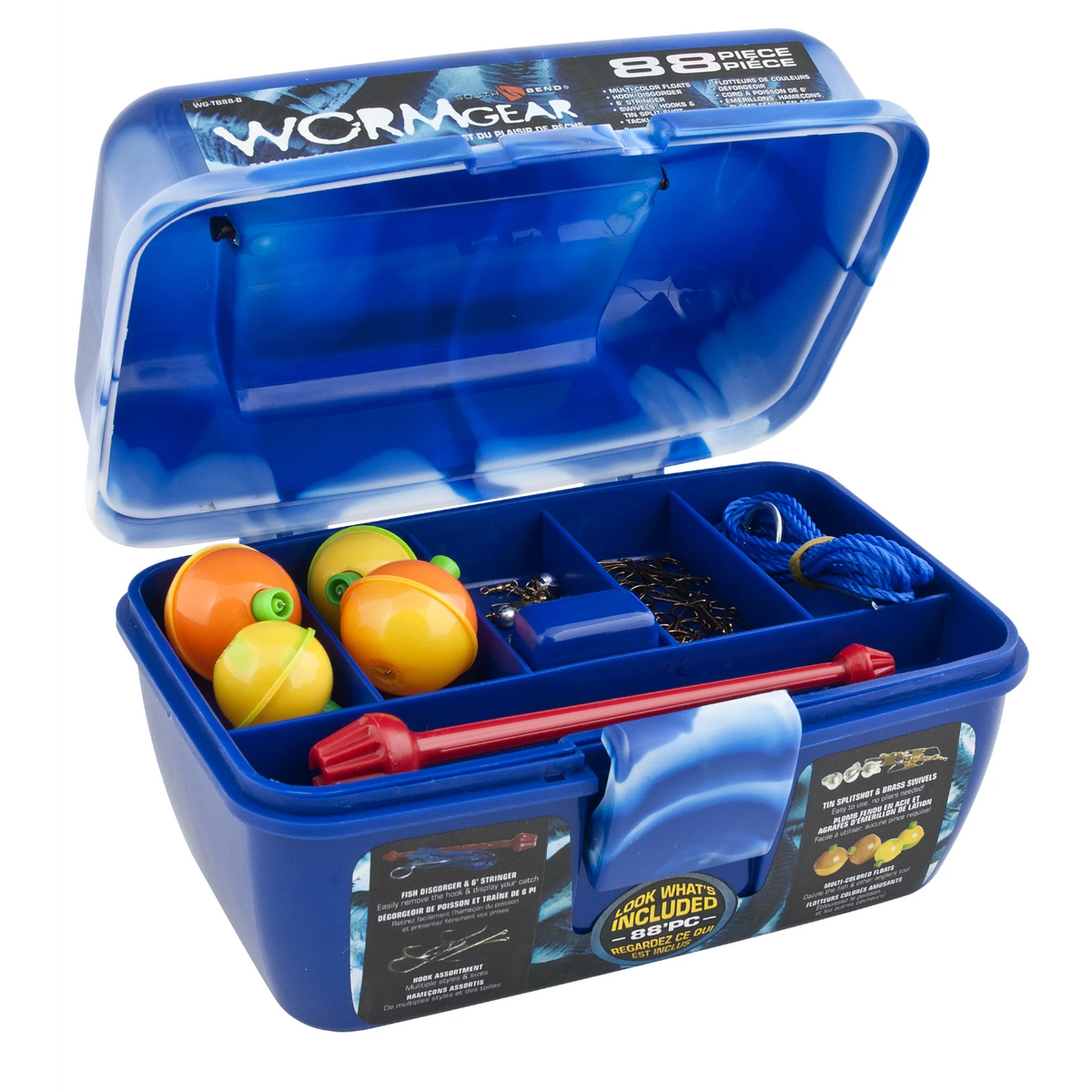 WormGear Tackle Box Kit (WGTB88B) Wind Rose North Ltd. Outfitters WormGear Tackle Box Kit (WGTB88B) Wind Rose North Ltd. Outfitters