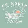 Up North Michigan Women's Beach Chair T-Shirt