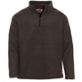 Dark gray pullover with a quarter zip on a white background