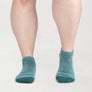 Wide Open Women's Solid Cushion No Show Wide Width Socks (9500)
