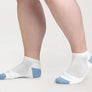 Wide Open Women's Solid Cushion No Show Wide Width Socks (9500)