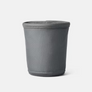 Grey cup holder against a white background.