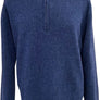 Woolly Dry Goods Men's Lambswool Solid Quarter Zip Sweater