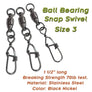 Torpedo Ball Bearing Snap Swivels