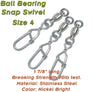 Torpedo Ball Bearing Snap Swivels