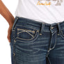Ariat Women's R.E.A.L. Mid Rise Stretch Whipstitch Boot Cut Jean (10014022)