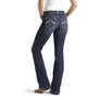 Ariat Women's R.E.A.L. Mid Rise Stretch Whipstitch Boot Cut Jean (10014022)