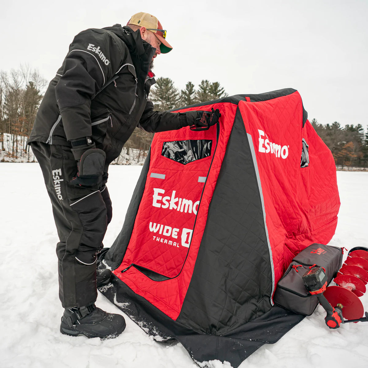 single person winter tent ESKIMO WIDE 1 THERMAL – Wind Rose North Ltd. Outfitters