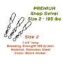 Torpedo Premium Snap Swivels