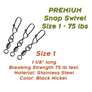 Torpedo Premium Snap Swivels