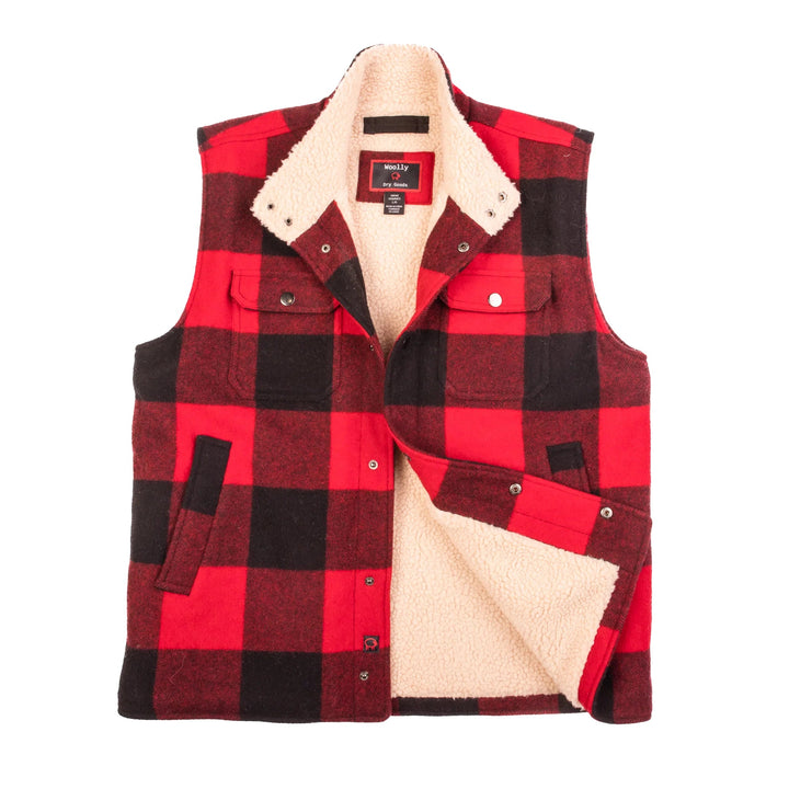 Woolly Dry Goods Men's Sherpa Lined Vest (WV01R)