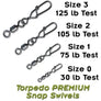 Torpedo Premium Snap Swivels