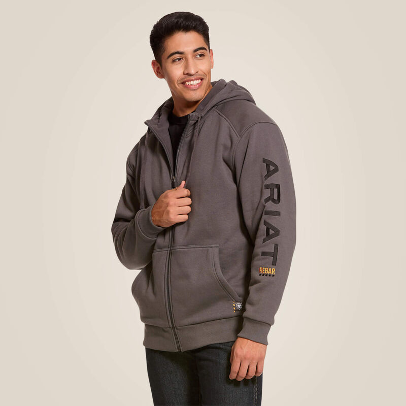 Ariat Men's Rebar All-Weather Full Zip Hoodie (10027800) – Wind