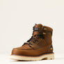Brown work boot with visible Ariat branding on a white background