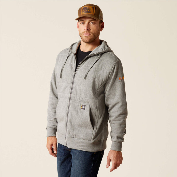 Ariat Men's Rebar All-Weather Insulated Full Zip Hoodie (10052079)
