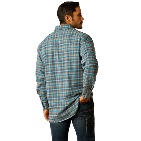 ARIAT MEN'S REBAR FLANNEL DURASTR LS WORK SHRT (10052852)