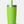Bright green tumbler with a silicone straw lid against a white background