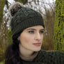 Aran Crafts Cable Knite Pom Pom Hat (X4844)
