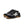 Black and gray Keen safety shoes with a white logo on a white background