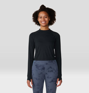 MOUNTAIN HARDWEAR WOMEN'S CRATER LAKE™ LONG SLEEVE CROP