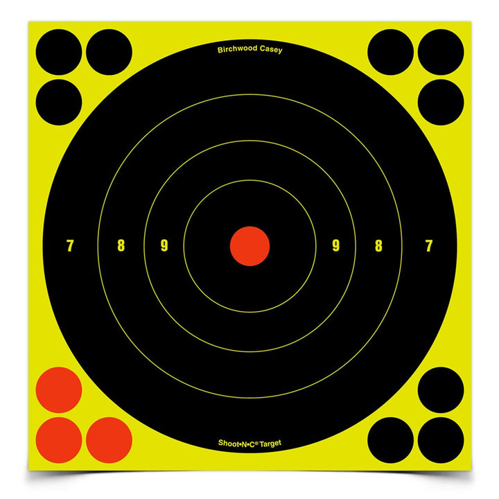 Birchwood Casey Shoot•N•C® 8 Inch Bull's-Eye, 6 Targets - 72 Pasters