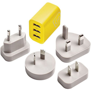 Go Travel Worldwide 3 Port USB Charger