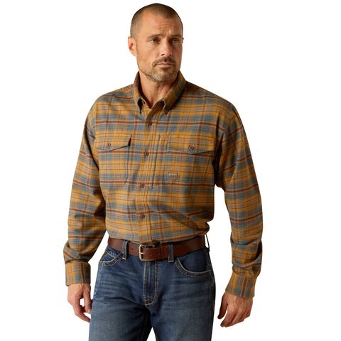 Ariat Men's Rebar Flannel Durastretch LS Work Shirt (10052851)