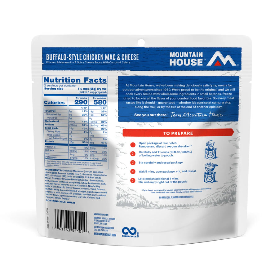 Mountain House Buffalo Style Chicken Mac & Cheese - Pouch