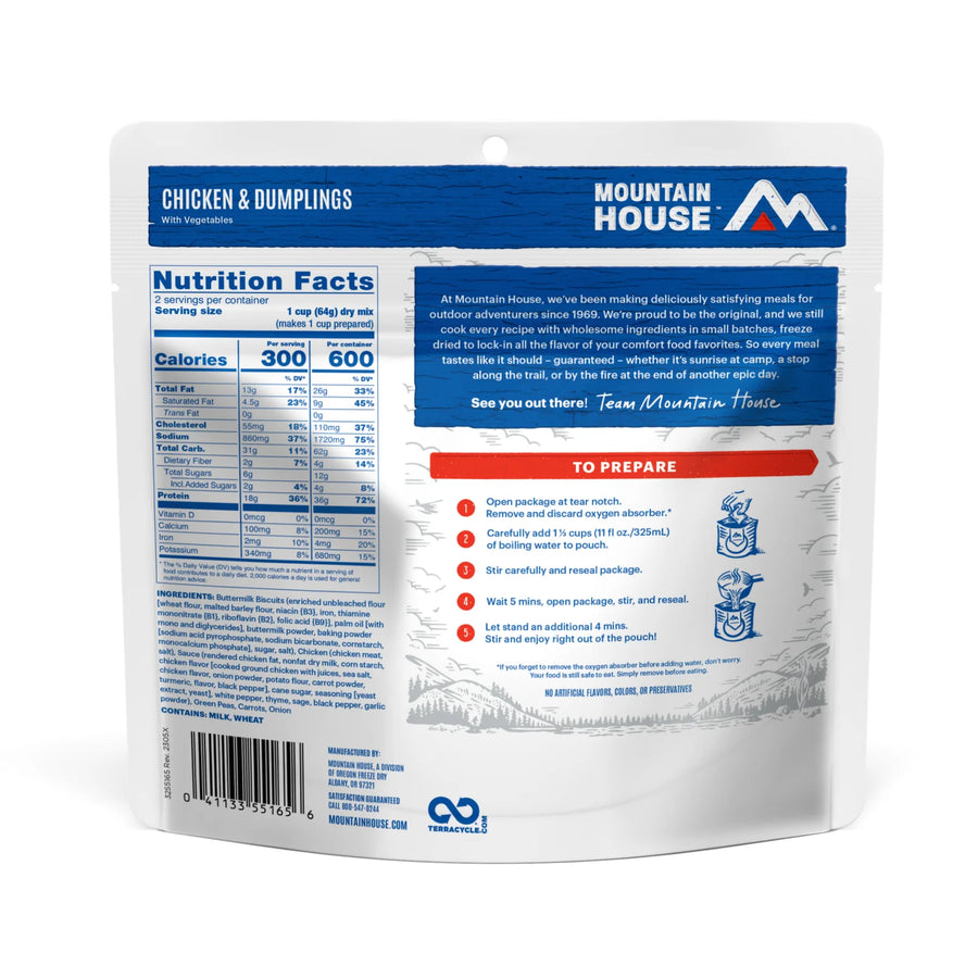 Mountain House Chicken and Dumplings - Pouch
