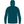 Dark teal colored hoody with a light grey tag that says Aftco on it against a white background.
