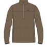 Light brown 1/4 zip fleece against a white background.